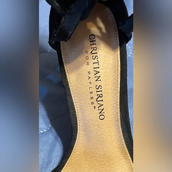 Christian Siriano Women's Kam Black Criss-Cross Pump Heel Shoes 5-1/2 Medium - Picture 10 of 12